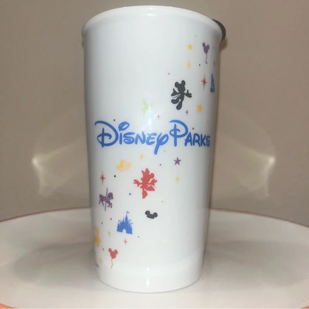 Starbucks‎ Disney Parks 2015 Magic Kingdom Ceramic Coffee Travel Mug 12oz.